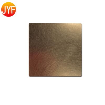 China H506 Hotel SUS 304 Hot Selling Rose Red Etched Stainless Steel Decorative Sheet for sale