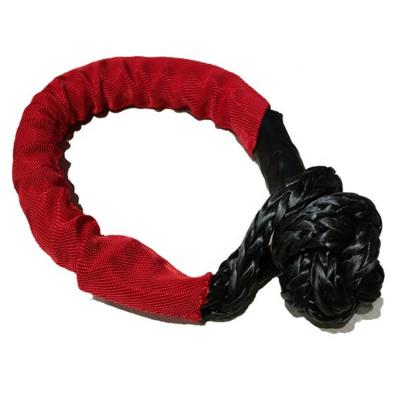 China Best Quality UHMWPE Double Braided 10MM High Tensile 14Ton Off-Road Synthetic Soft Shackle for sale