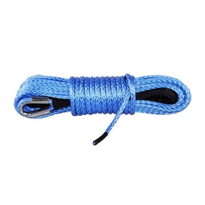 China Best Quality 4x4 Offroad Winch Rope Double Braided 4MM High Tensile 1.6Ton Synthetic Offroad Winch Rope for sale