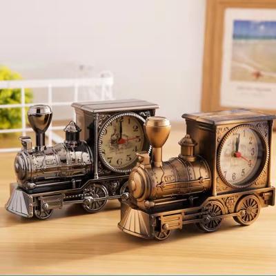 China Cheap Nostalgic Cute Antique Style Motorcycle Child New Retro A Train Fashion Alarm Clock for sale