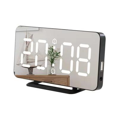 China Antique Style LED Temperature Mirror Alarm Clock, Nap Alarm Clock for sale