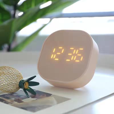 China Antique European Style Creative Simple Smart Bedside Digital Reading Pendulum Cartoon Small Mini Alarm Clock Timing Style Electronic Clock Student Clock for sale