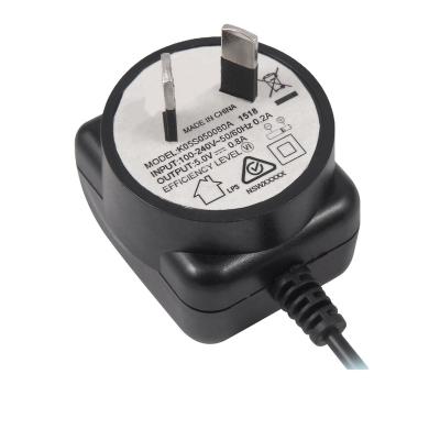 China Plastic Power Adapter 12v 5v 9v 24v 1a Australia Power Adapter SAA CTICK Change Certification for sale