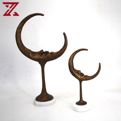 China Modern Minimalist Chinese Classical Cast Iron Remy Head Horse Decoration Metal Table Centerpieces for sale