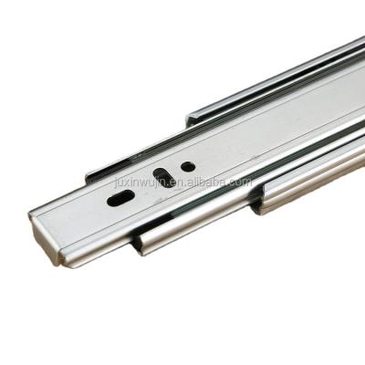 China 42mm Traditional Width 3 Times Ball Bearing Damping Buffer Furniture Slide Rail For Drawer/Cabinet for sale