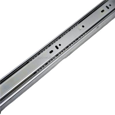 China Modern 45mm Width Ball Bearing Drawer Channel Telescopic Furniture Guide Full Extension Slide Rail for sale