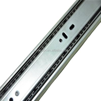 China 2021 minimalist 3 4 fold hot selling telescopic ball bearing cabinet drawer slide rails / wardrobe furniture for sale