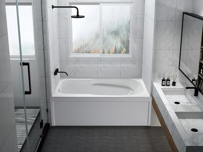 China Sanitary Grade Skirted Freestanding Tub , JND-AT1584 White Skirt Bathtub for sale