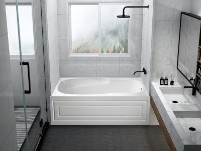 China Corner Tub Freestanding Bath With Skirt JND-AT1582 Alkali Free Sanitary Grade for sale