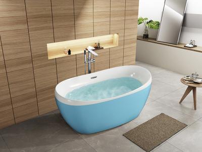 China ISO9001 Free Standing Acrylic Bath Rectangle SP1837 1500×760×650mm for sale