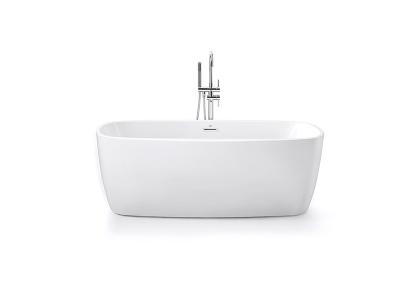 China Antibacterial Acrylic Stand Alone Bathtub , SP1840 White Free Standing Bathtub for sale