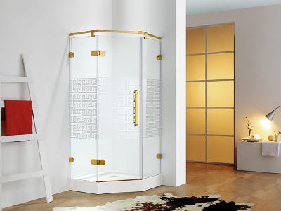 China Clear Tub Shower Enclosure With Sliding Glass Door L0385 900×900×2000mm for sale