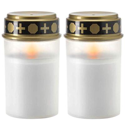 China 2*AA LED Grave Candle For Cemetery Grave Lights With Lighting LED Grave Light Various Wind for sale