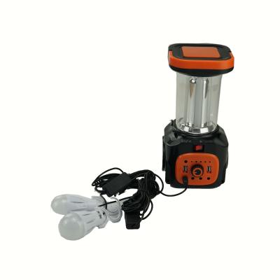 China New mini home solar powered power system with radio solar portable camping light with led bulb for sale