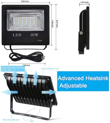 China Outdoor garden app wifi control garden light, 60W flood light with mesh control for sale