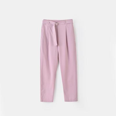 China Anti-wrinkle girls autumn wide-leg pants, new big children's fashionable slim pants, girls summer air-conditioned long pants for sale