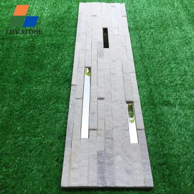 China Traditional New Product Natural Culture Stone With Metal Stainless Steel for sale