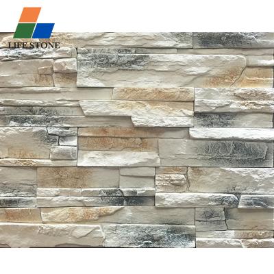 China Factory Direct Sale Mid Century Faux Stone Panels Exterior Wall Pavers Faux Stone Veneer Artificial Stone for sale