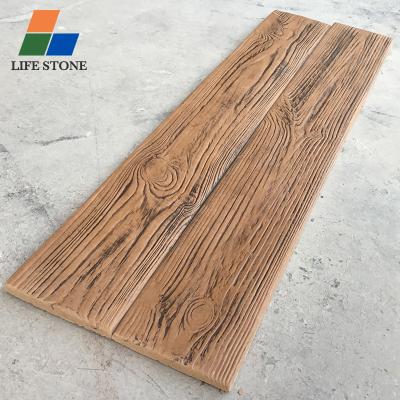 China Factory Directly Selling Rustic Outdoor Faux Stone Brick Wood Grain Artificial Concrete Stone Foshan for sale