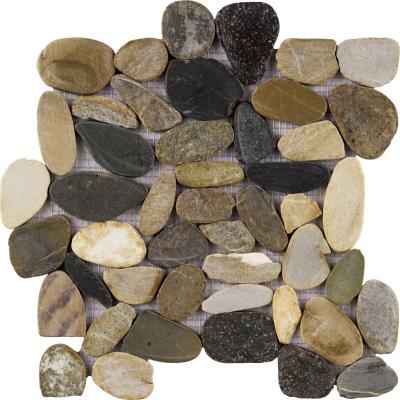 China Wholesale High Quality Stone Mosaic Parquet Natural Stone Pebble Mosaic for sale