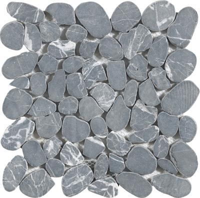 China Parquet Living Natural Stone Pebbles Mosaic For Exterior Floor And Wall Good Price for sale