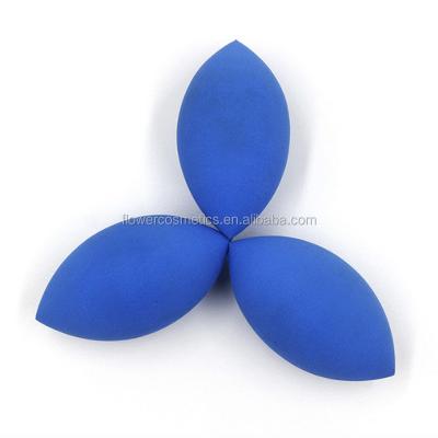 China Custom Cosmetic Beauty Makeup Sponge Olive Blue Shape Sponge For Makeup Olive Shape Makeup Sponges Material Sponge for sale