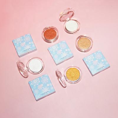 China Amazon Hot Sale Glitter Powder Highlighter Bar Powder Waterproof Makeup Pressed Powder Private Label for sale