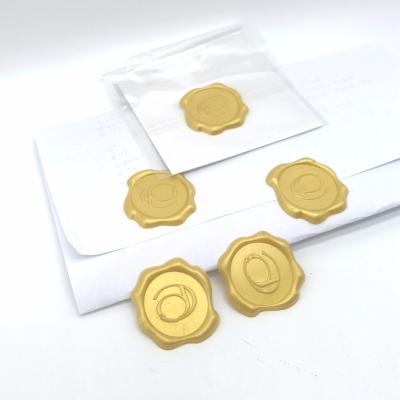 China 3D Customized Invitation Card Decor Wedding Decor Self Adhesive Logo Wax Seal Stickers For Envelope for sale