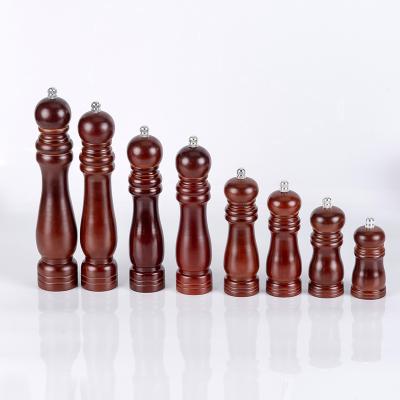 China Sustainable Wooden Salt And Pepper Mill Grinder Manual Salt Shaker for sale