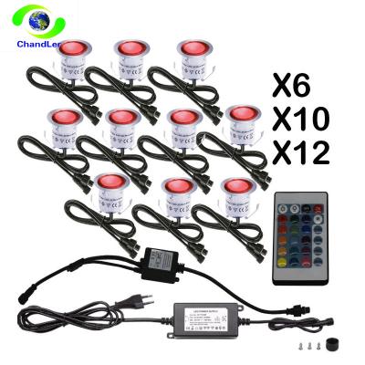 China Garden 6 Deck Led Light 6 Packs Led Light Waterproof IP67 12V Underground Led Pool Lights for sale