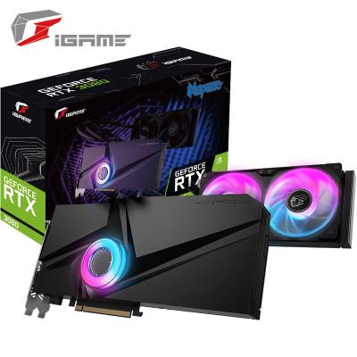 China Colorful IGame 3080 10G 24 G LHR Workstation Water Cooling 3 Fans NVIDIA Graphics Card for sale