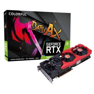 China Colorful Graphics Card Cheap Graphics Card RTX3060-12G Tomahawk LHR GDDR6 1777MHz Brand New Workstation GPU For Game for sale