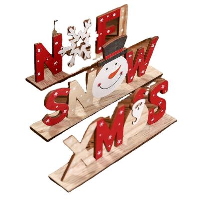 China Eco-Friendly Recycle Crafts DIY Wooden Christmas Decoration Professional Customized Christmas Maker Wood Decor Tags for sale