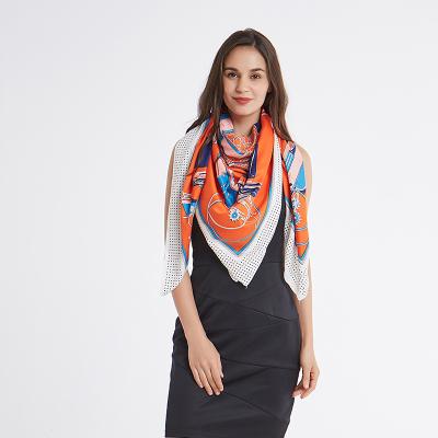 China 2019 Euro-American Major Car Twisted Silk Matched Autumn and Winter Long New Silk Scarf Lady with High-Grade Scarf for sale