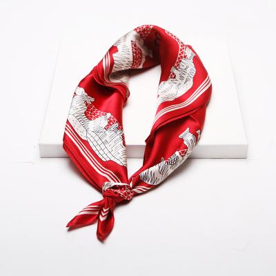 China Shortly hot selling 100% rry silk scarf small scarf for business decoration for sale