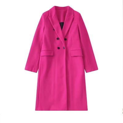 China Waterproof New Arrival Wool Women Double-Breasted Parkas for sale