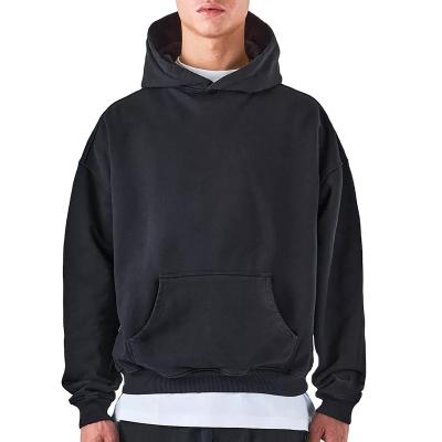 China Anti-wrinkle Wholesale Custom logo High Quality Thick Cotton French Terry Drop Shoulders Oversized Pullover Hoodies for sale