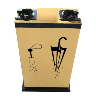 China Stainless Steel Hotel Furniture Umbrella Wrapping Machine Wet Umbrella Sleeve Cleaning Dispenser for sale