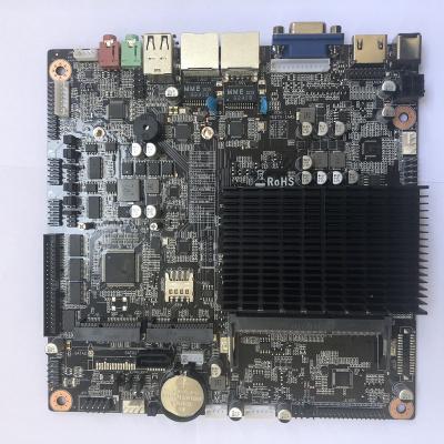 China j1900 quad core processor LVDS mini itx fanless desktop motherboard for industrial PC for sale