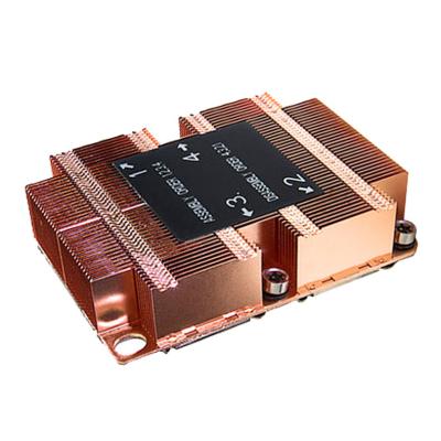 China High Quality Rectangular Computer Case CPU 1u Passive Cooler Cooler Copper With Vapor Chamber Aluminum For LGA 3647 Computer for sale