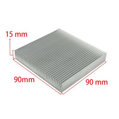 China Heatsink 20x20x10mm Black Anodized Extruded Aluminum CPU / IC Cooler Heatsinks Cooling Heatsink With Thermal Shield for sale