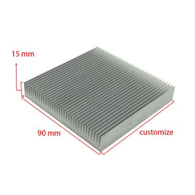 China High Quality Aluminum Radiator 90*90*15mm Radiator Heatsink IC Block CPU Raspberry Pie Cooling Block for sale