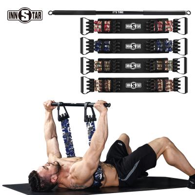 China Fitness Exercise Bench Press Resistance Band Professional Adjustable Bar for sale