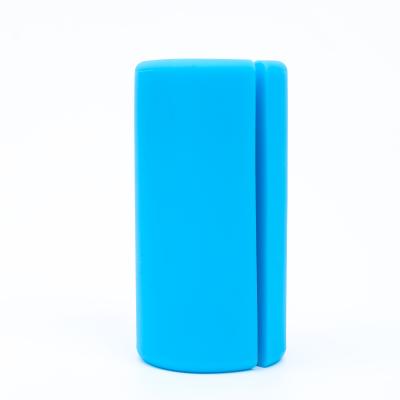 China Silicone Barbell Cover 2022 Eco-friendly Comfortable Non-slip Cylindrical Grip Flat Short Style for sale