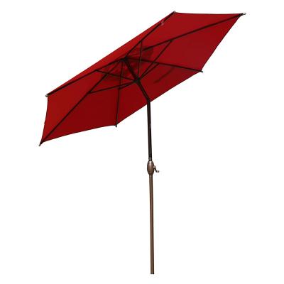 China 9ft Patio Umbrellas Crank System Durable Custom Outdoor Logo Print Garden Umbrella Outdoor Patio Umbrellas for sale