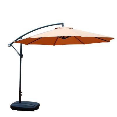 China Durable Wholesale Retail Side Advertising Sunshade Outdoor Beach Leisure Banana Hanging Umbrella For Outdoor for sale