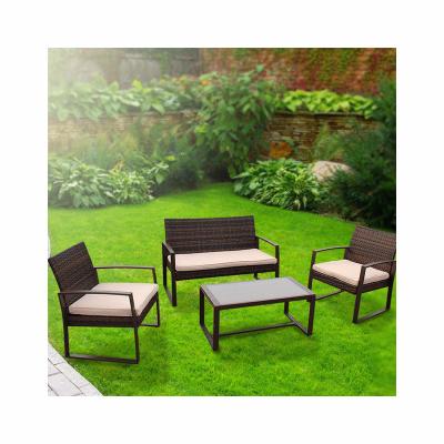 China Luxury Leisure Sofa Chair Garden Table Chairs Maintenance Furniture Set Eco-friendly Outdoor High Quality Rattan Chair For Outdoor for sale