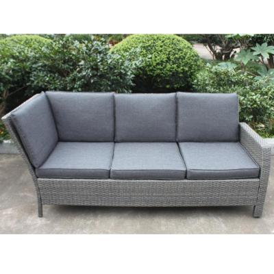 China High Quality Modern Sofa 3 Seat Modern Coffee Tea Balcony Furniture Rattan Wicker Garden Sofas for Patio and Hotel for sale