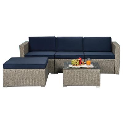 China Time Detachable Classic Outdoor Furniture Amazon Patio Rattan Wicker Sofa Sets And Deep Garden Seats For Yard for sale