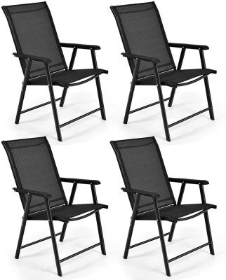 China Hot Sale Portable High Quality Eco-friendly Folding Patio Chairs Lightweight Easy Carry Garden Chair With Armrests For Outdoor for sale